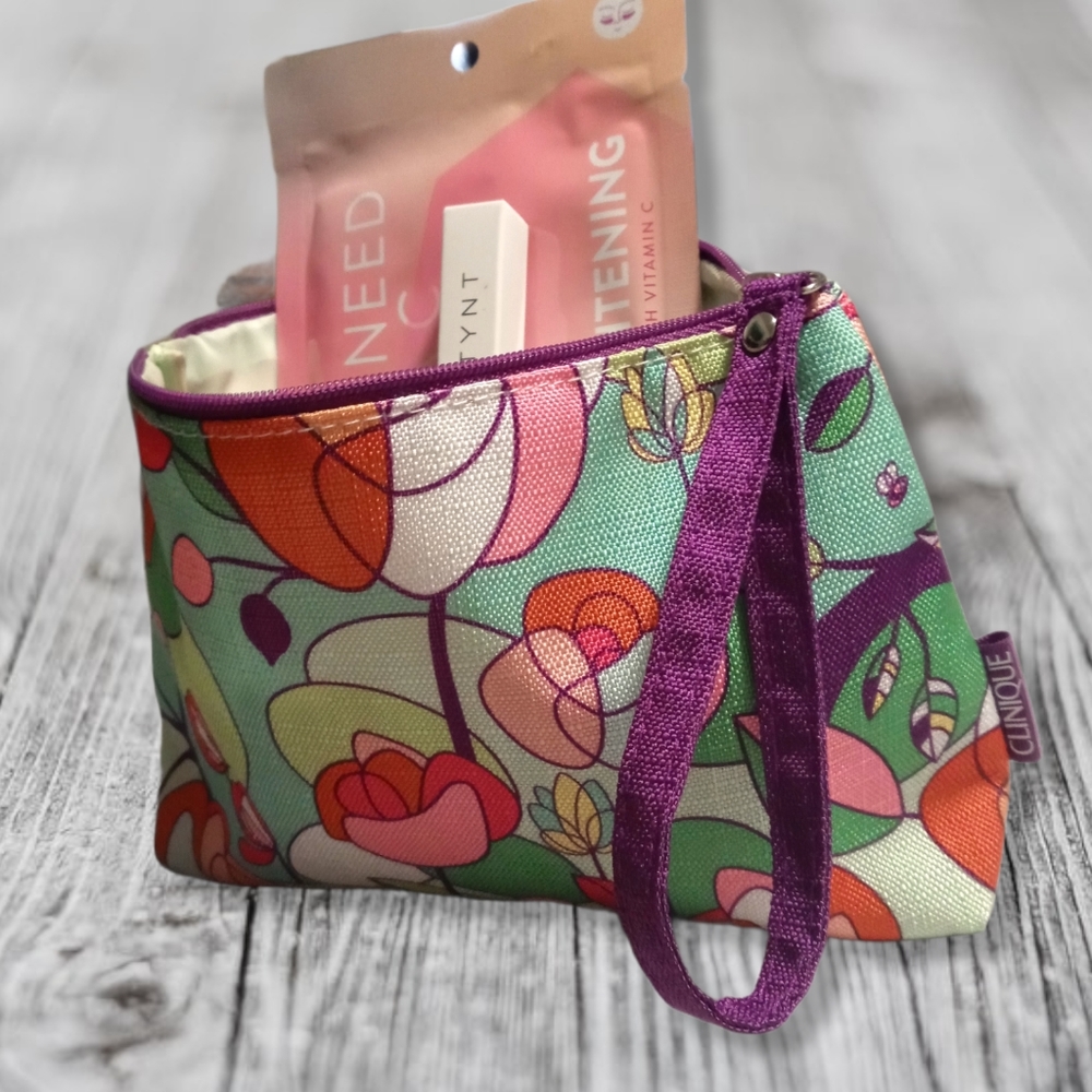 NWT|Clinique collectible bag, TYNT clear brow gel & eye need vitamin serum